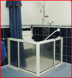 Level access shower installation