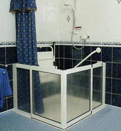 Level access shower installation